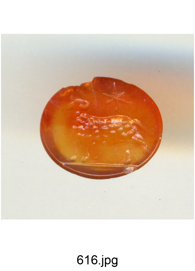 Ariete con stella (gemma) - produzione romana (sec. I-II)