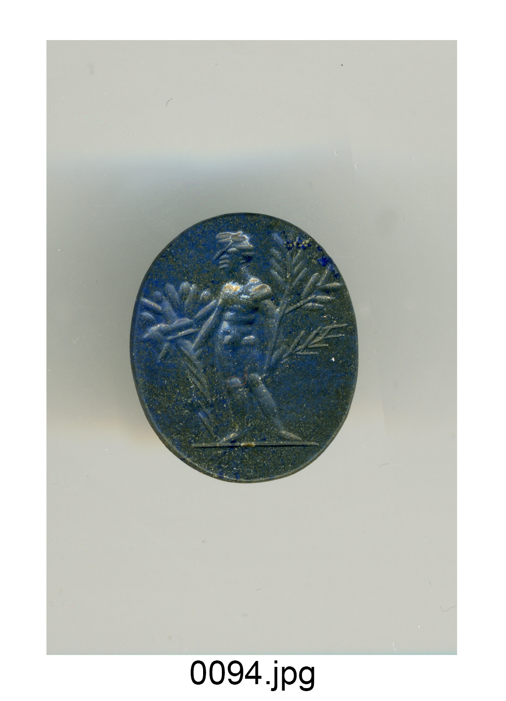 figura maschile (gemma) - produzione italiana (sec. XVIII)