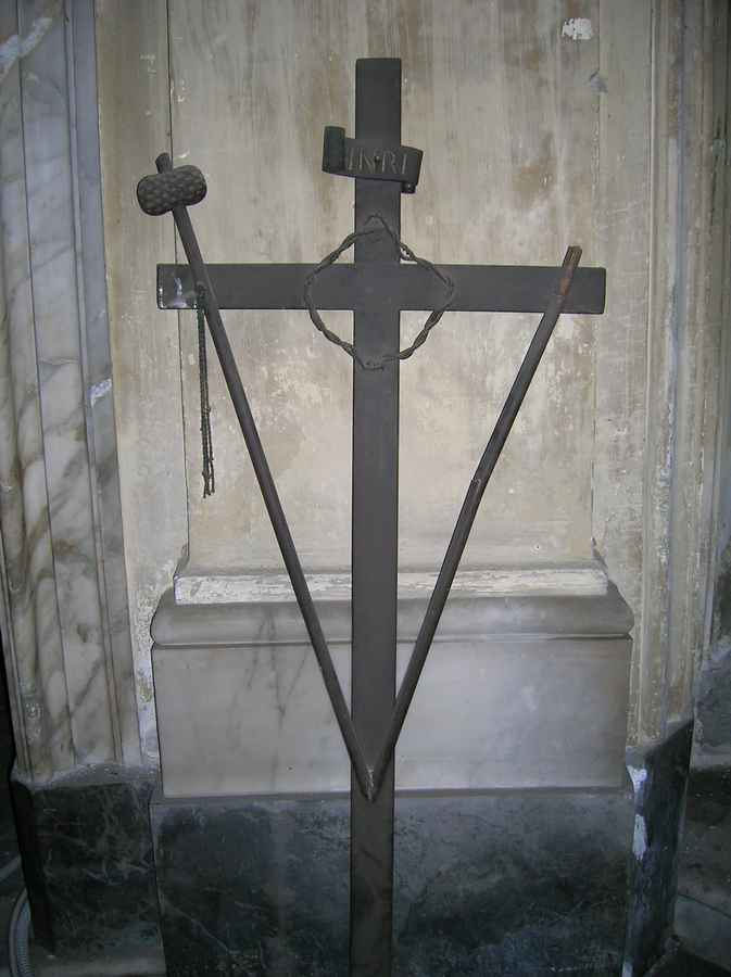 croce con simboli della Passione (croce della Passione) - bottega lucchese (sec. XIX)