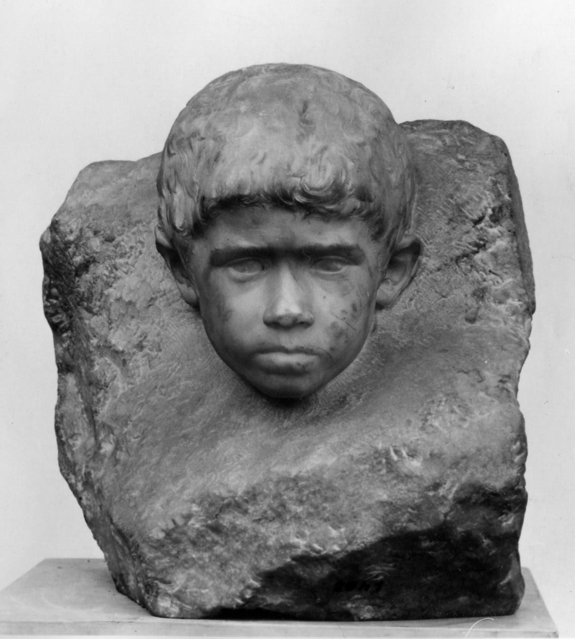 Il pastorello, pastorello (scultura) di Boncinelli Evaristo (sec. XX)