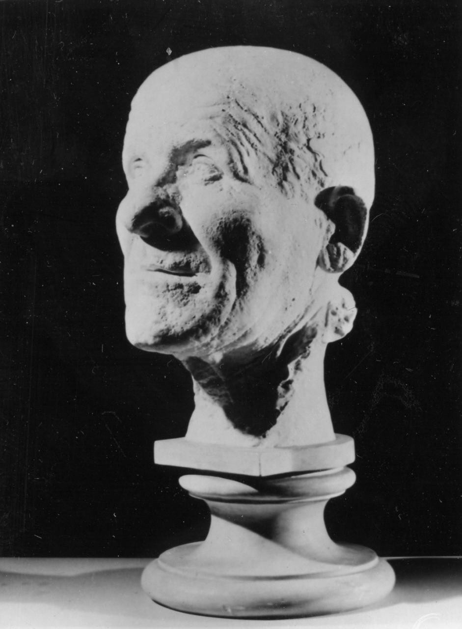 Testa di vecchio, busto di vecchio (scultura) di Boncinelli Evaristo (sec. XX)