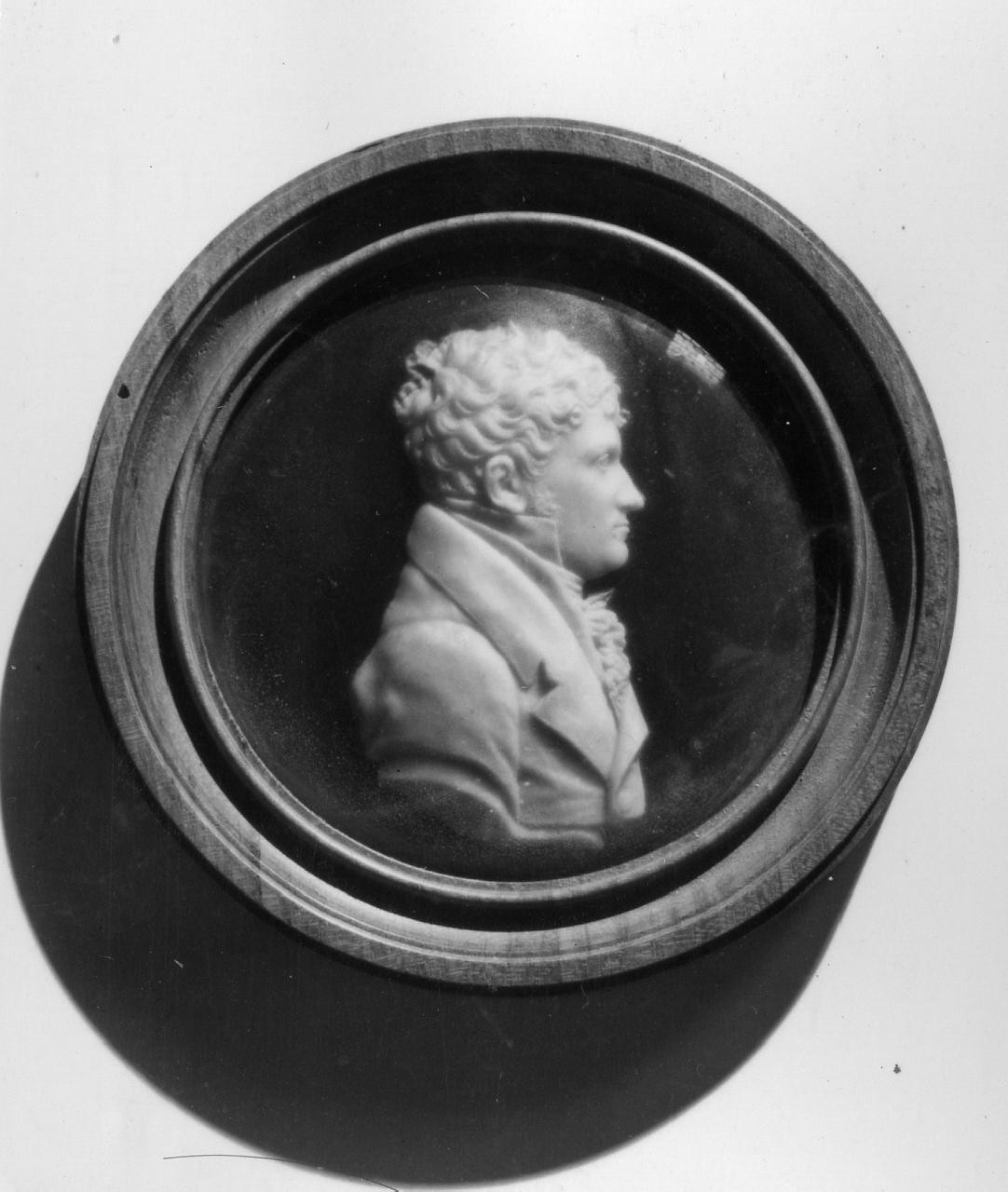 Ritratto di Berthel Thorvaldsen, ritratto d'uomo (rilievo) di Santarelli Giovanni Antonio (sec. XIX)