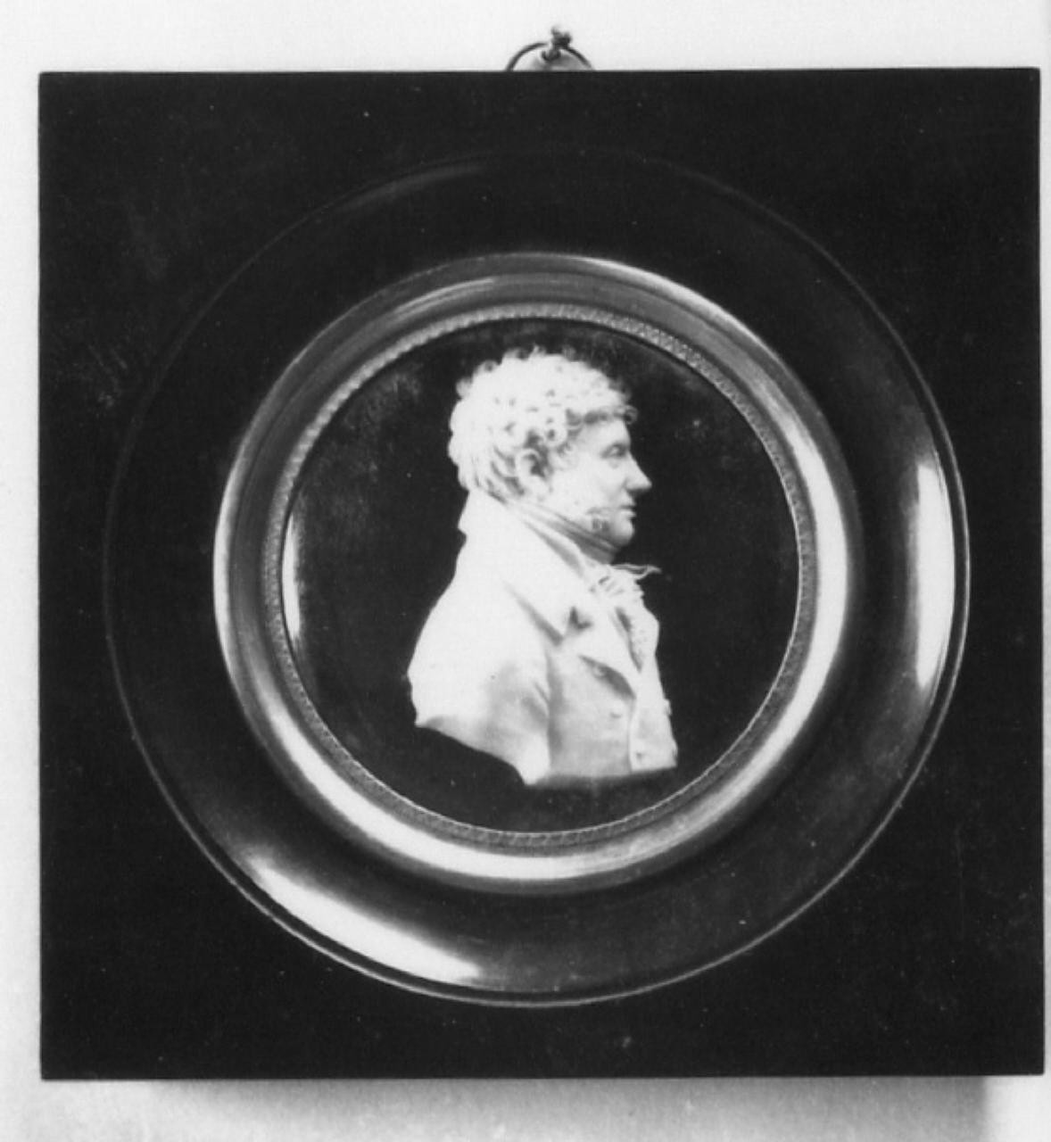 Ritratto di Pasquale Poccianti, ritratto d'uomo (rilievo) di Santarelli Giovanni Antonio (sec. XIX)