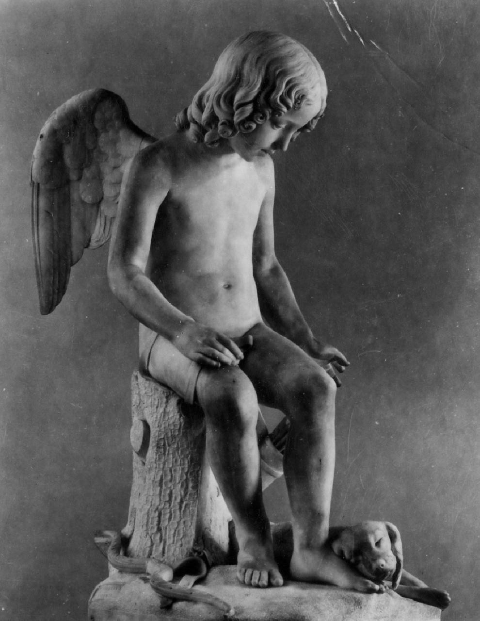 Amore che piange la Fedeltà morta (Amore e Fedeltà), Amore e Fedeltà (scultura) di Freccia Pietro (sec. XIX)