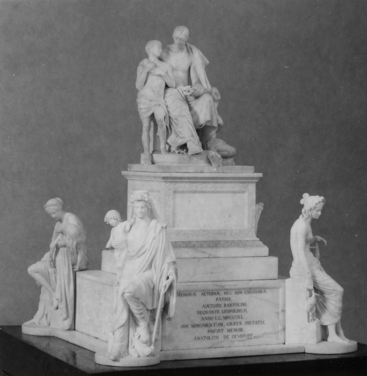 modello del monumento a Nicola Demidoff (gruppo scultoreo) di Bartolini Lorenzo (sec. XIX)