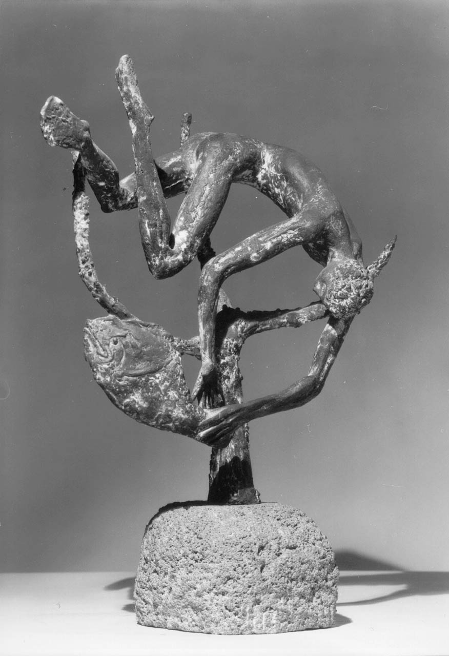 Subacqueo, figura maschile (scultura) di De Angelis Vitaliano (sec. XX)