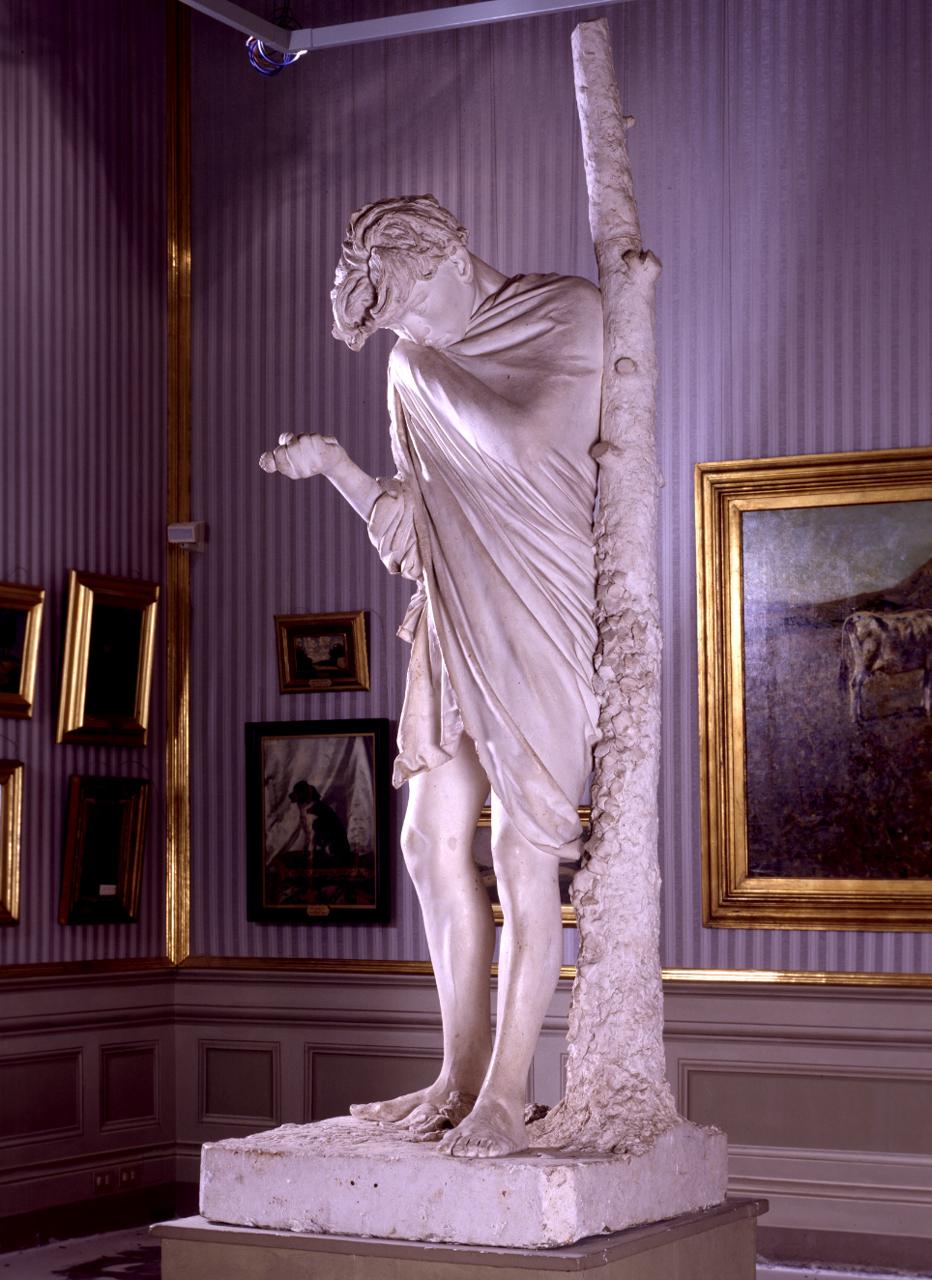 Il suicita, giovane in atto di suicidarsi (statua) di Cecioni Adriano (sec. XIX)