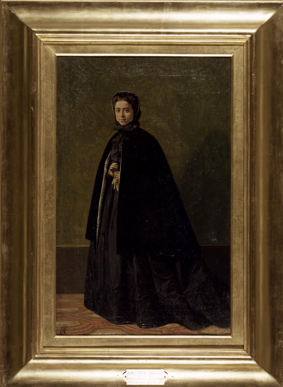 ritratto di Teresa Fabbrini (dipinto) di Abbati Giuseppe (sec. XIX)