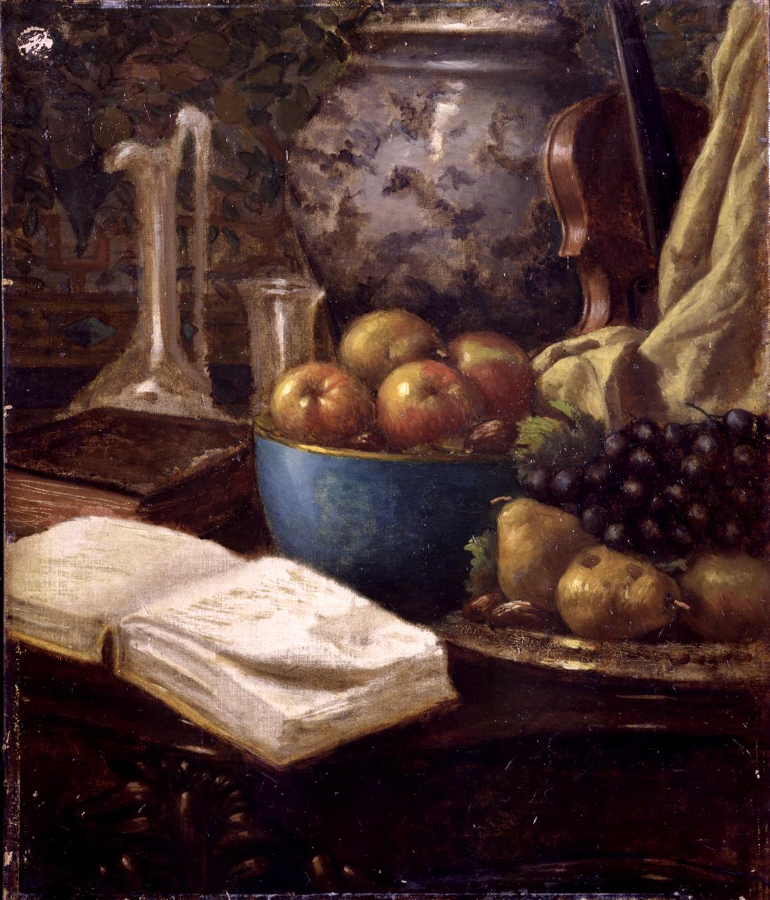 Natura morta, natura morta con frutta (dipinto) di De Tivoli Serafino (sec. XIX)