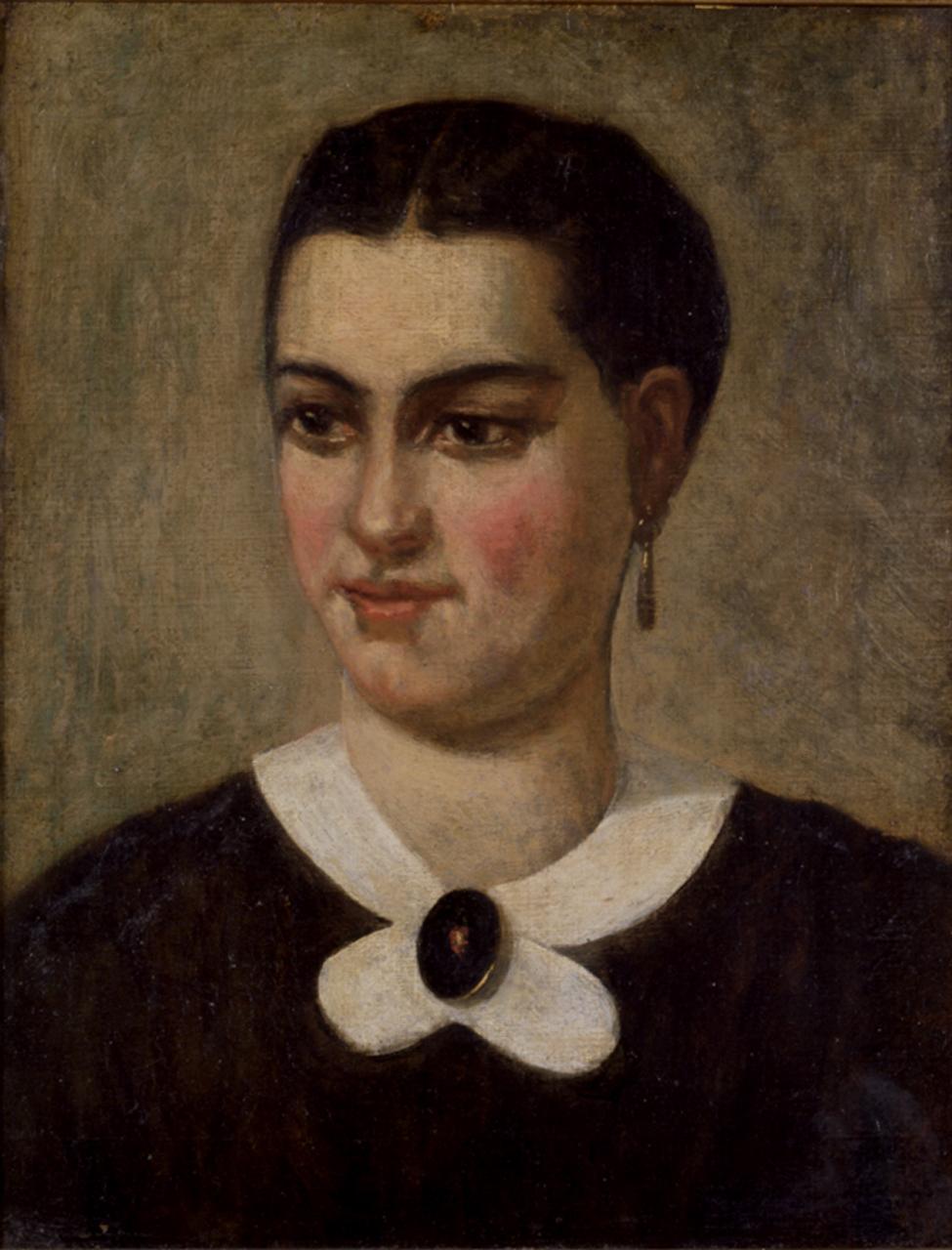 Ritratto della signora Giovannini, ritratto di donna (dipinto) di De Tivoli Serafino (sec. XIX)