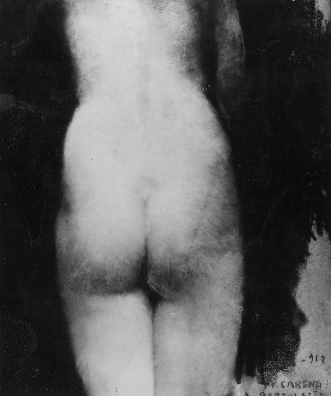 figura femminile nuda (dipinto) di Carena Felice (sec. XX)