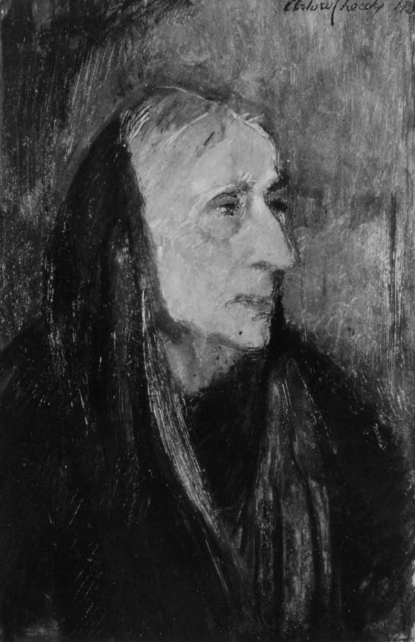 ritratto della madre (dipinto) di Checchi Arturo (sec. XX)