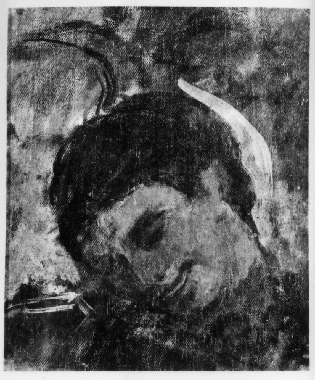 testa di donna (dipinto) di Ferroni Egisto (sec. XIX)