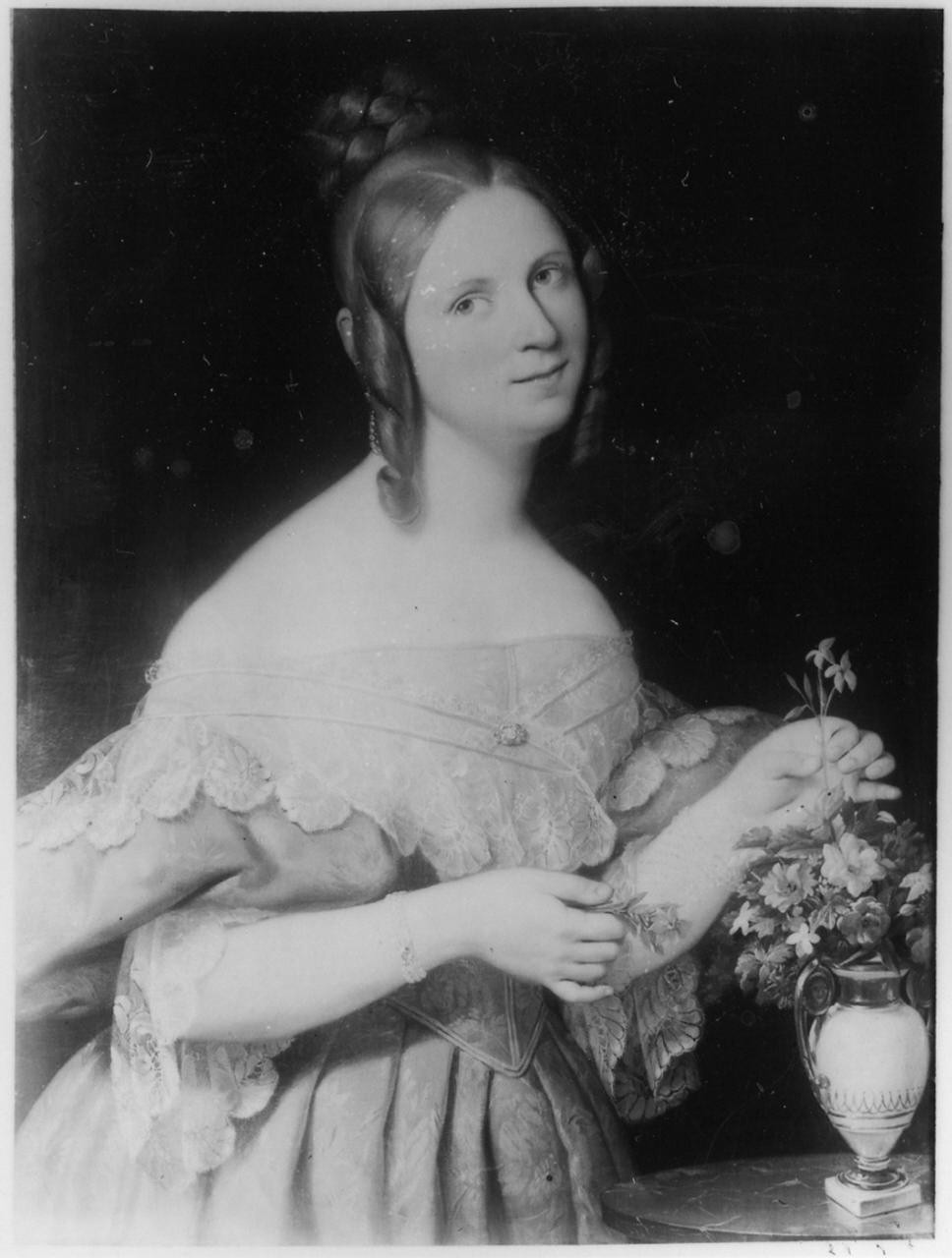 ritratto di Teresa Gavaruzzi Satti (dipinto) di Alberi Clemente (sec. XIX)