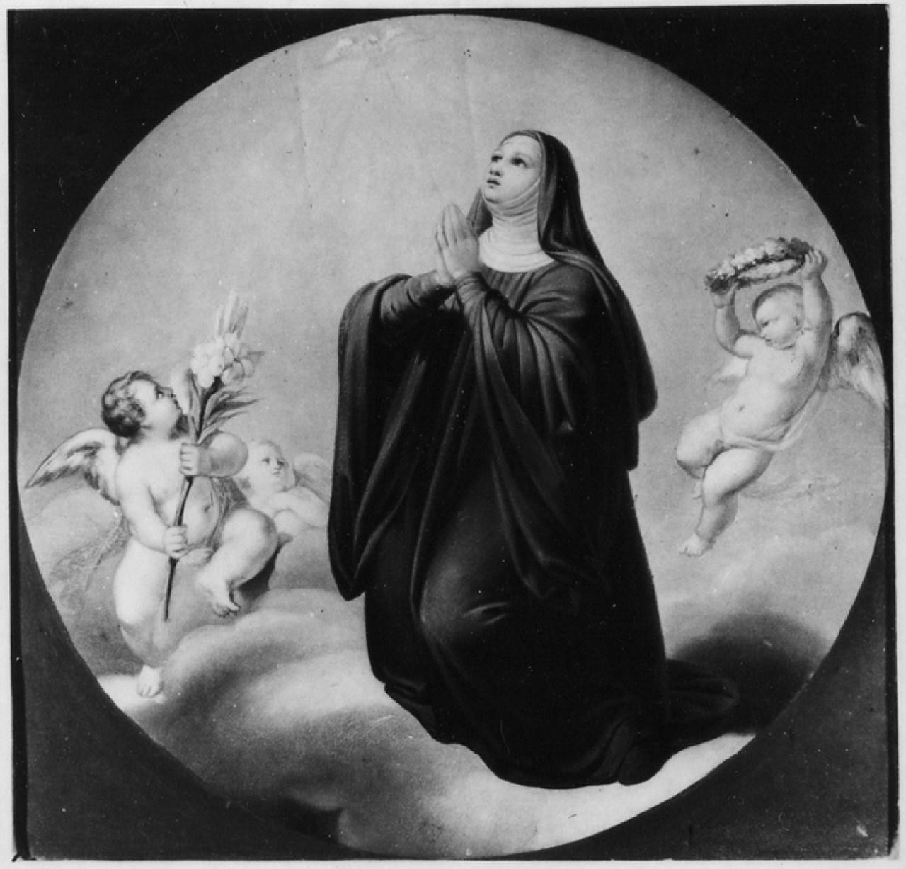 Santa Scolastica (dipinto) di Conti Giacomo (sec. XIX)