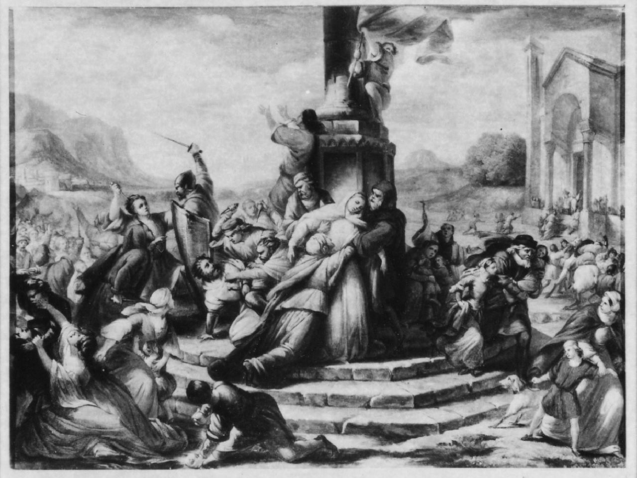 I vespri siciliani, vespri siciliani (dipinto) di Conti Giacomo (sec. XIX)