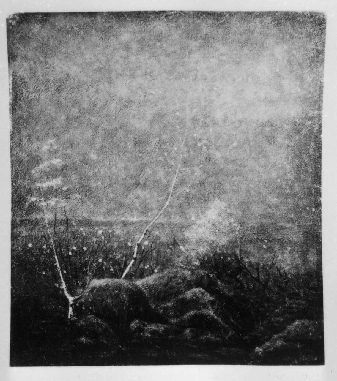 Inverno in montagna (Terzetto tenue), paesaggio (dipinto) di Grubicy De Dragon Vittore (fine/ inizio secc. XIX/ XX)