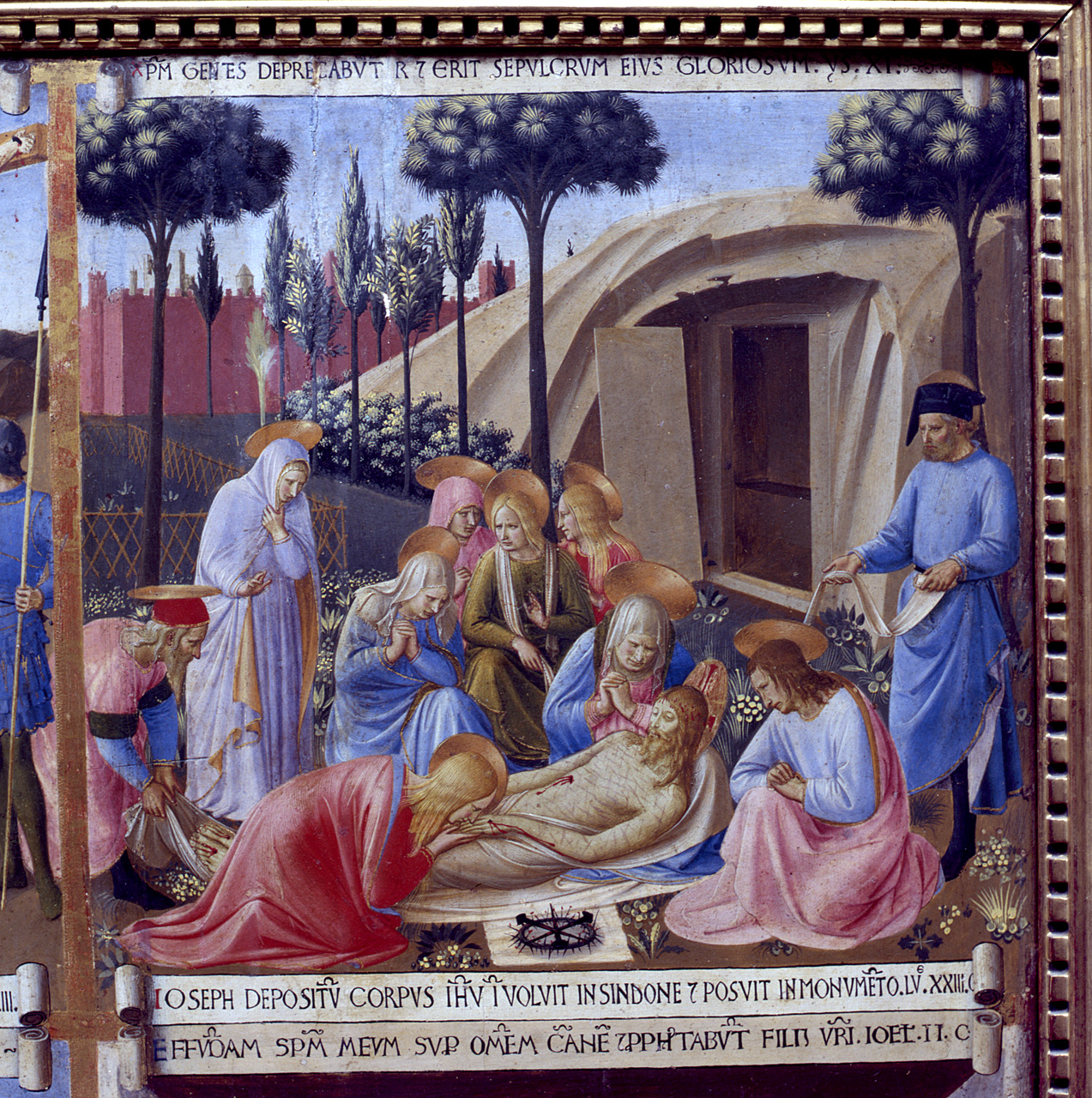 compianto sul Cristo morto (dipinto) di Giovanni da Fiesole detto Beato Angelico (e aiuti) (sec. XV)