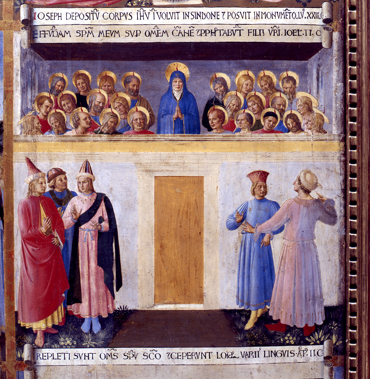 Pentecoste (dipinto) di Giovanni da Fiesole detto Beato Angelico (e aiuti) (sec. XV)