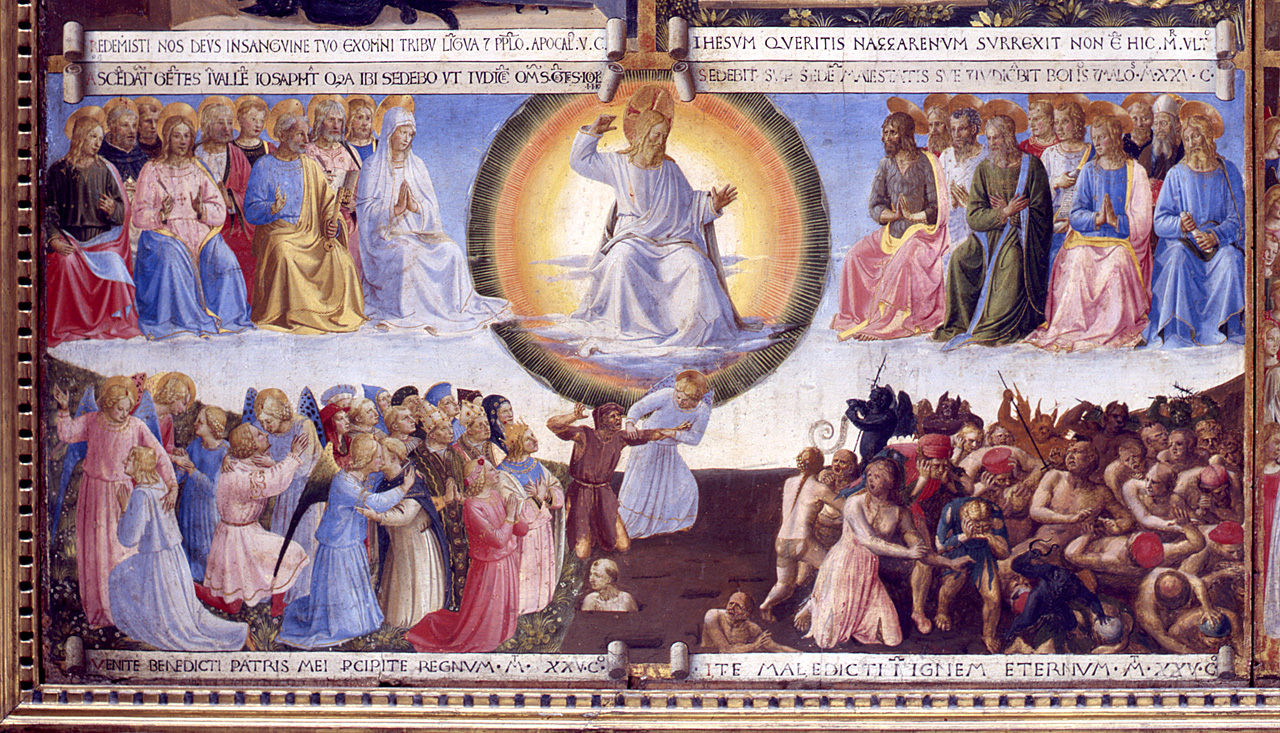 Giudizio Universale (dipinto) di Giovanni da Fiesole detto Beato Angelico (e aiuti) (sec. XV)