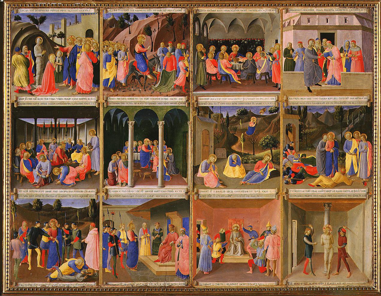 episodi del Nuovo Testamento (pannello) di Giovanni da Fiesole detto Beato Angelico (e aiuti) (sec. XV) 