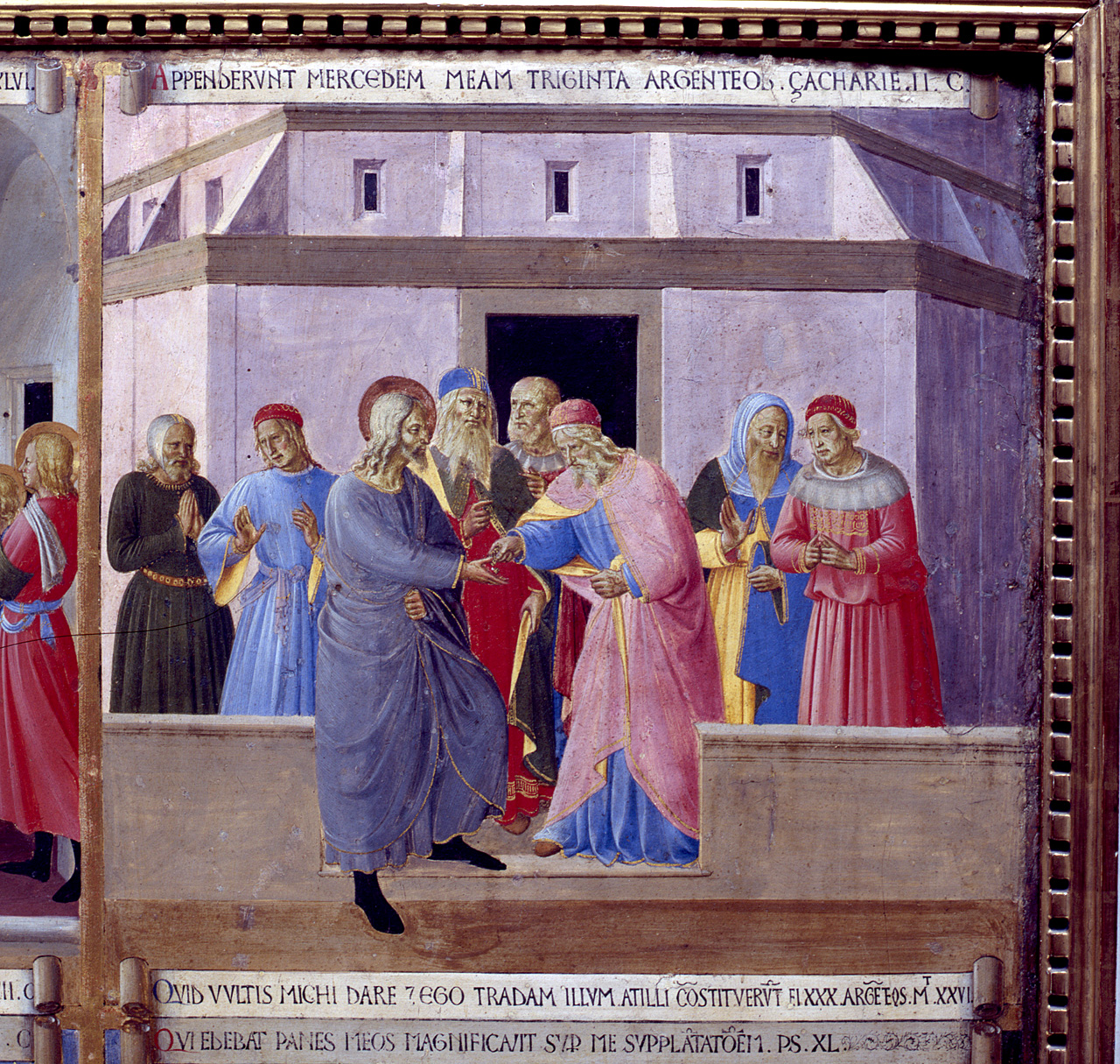 Giuda riceve il compenso (dipinto) di Giovanni da Fiesole detto Beato Angelico (e aiuti) (sec. XV) 