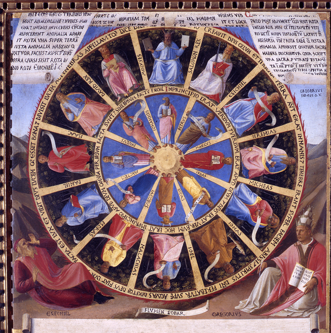 visione di Ezechiele (dipinto) di Giovanni da Fiesole detto Beato Angelico (e aiuti) (sec. XV)