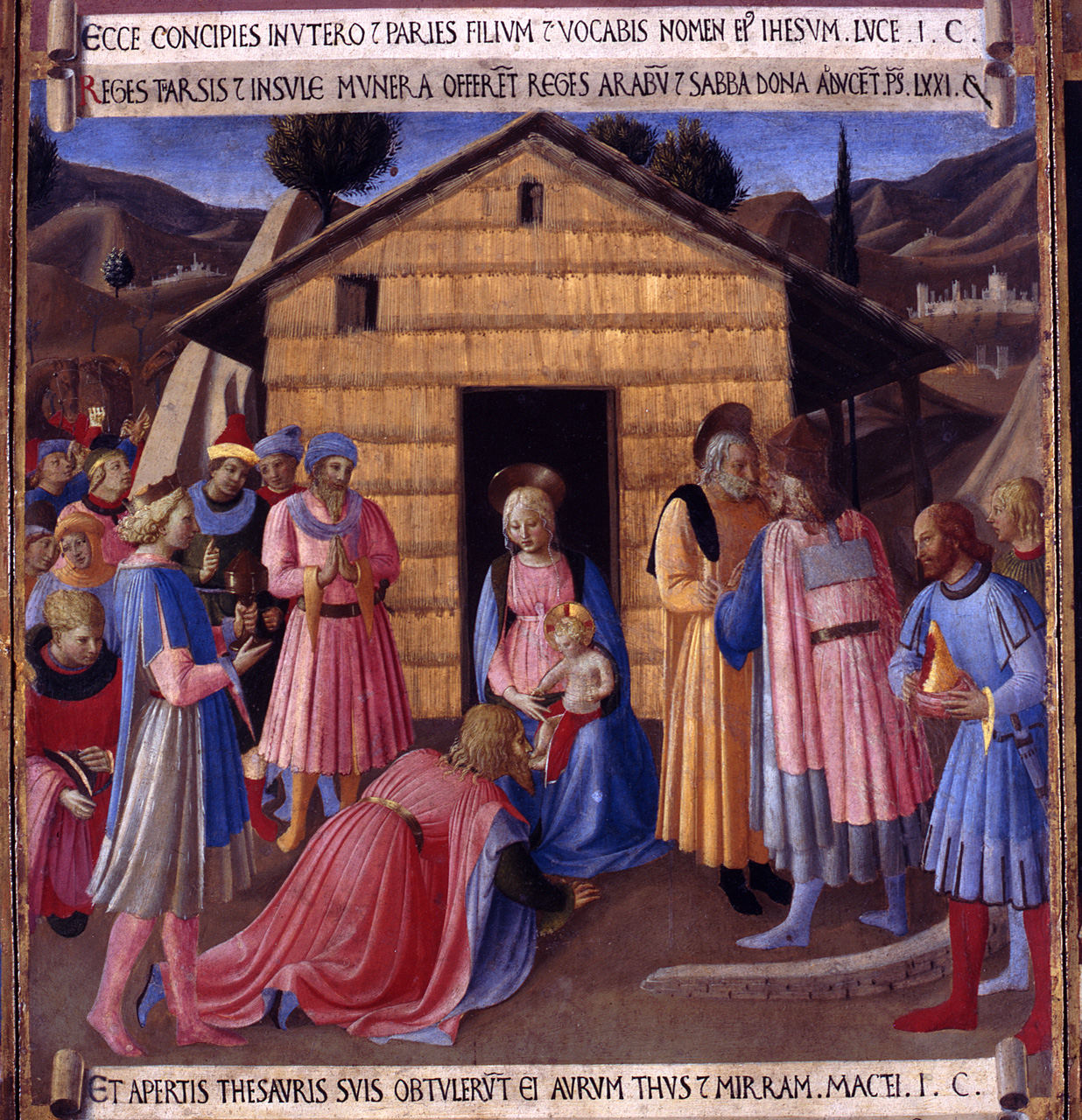 adorazione dei Re Magi (dipinto) di Giovanni da Fiesole detto Beato Angelico (e aiuti) (sec. XV)