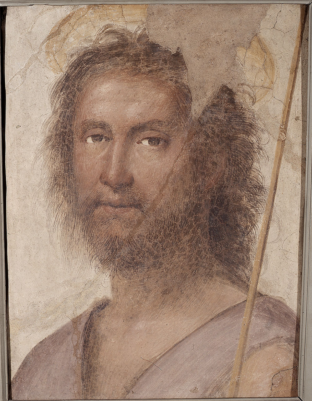San Giovanni Battista (dipinto) di Della Porta Bartolomeo detto Fra Bartolomeo (sec. XVI)