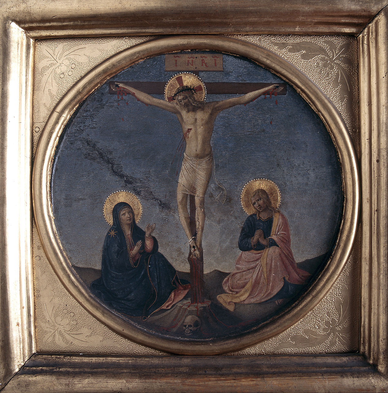 crocifissione di Cristo con la Madonna e San Giovanni Evangelista (dipinto) di Giovanni da Fiesole detto Beato Angelico (sec. XV)