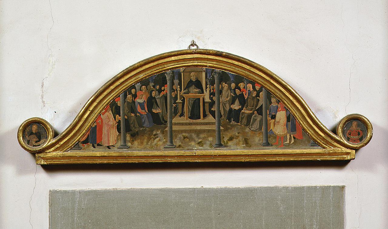 scuola di San Tommaso d'Aquino (dipinto) di Giovanni da Fiesole detto Beato Angelico (e aiuti) (sec. XV)
