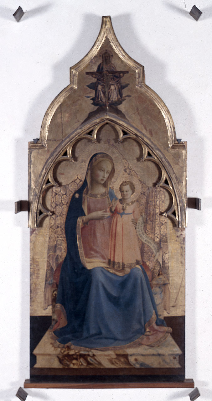 Madonna con Bambino, Trinità (scomparto di trittico) di Giovanni da Fiesole detto Beato Angelico (sec. XV)