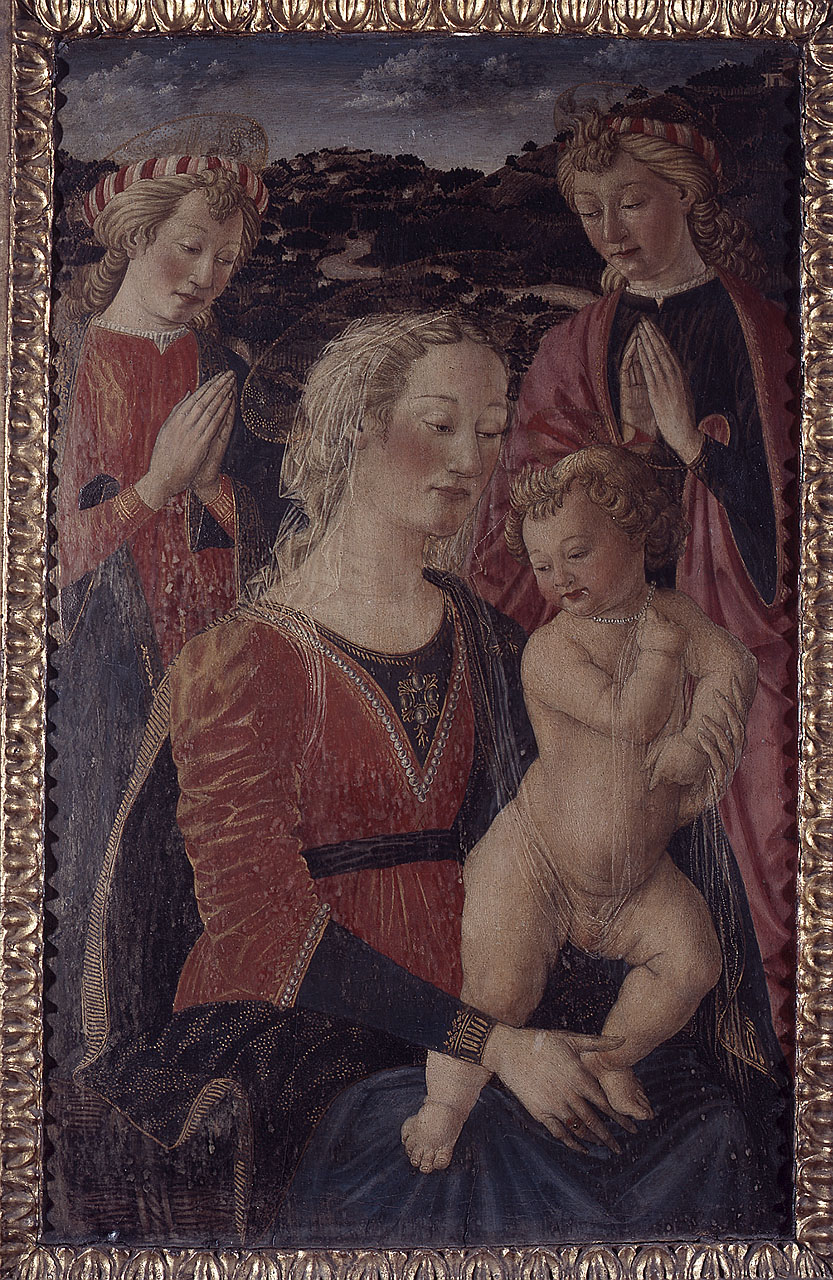 Madonna con Bambino e angeli (dipinto) di Rosselli Cosimo (sec. XV)
