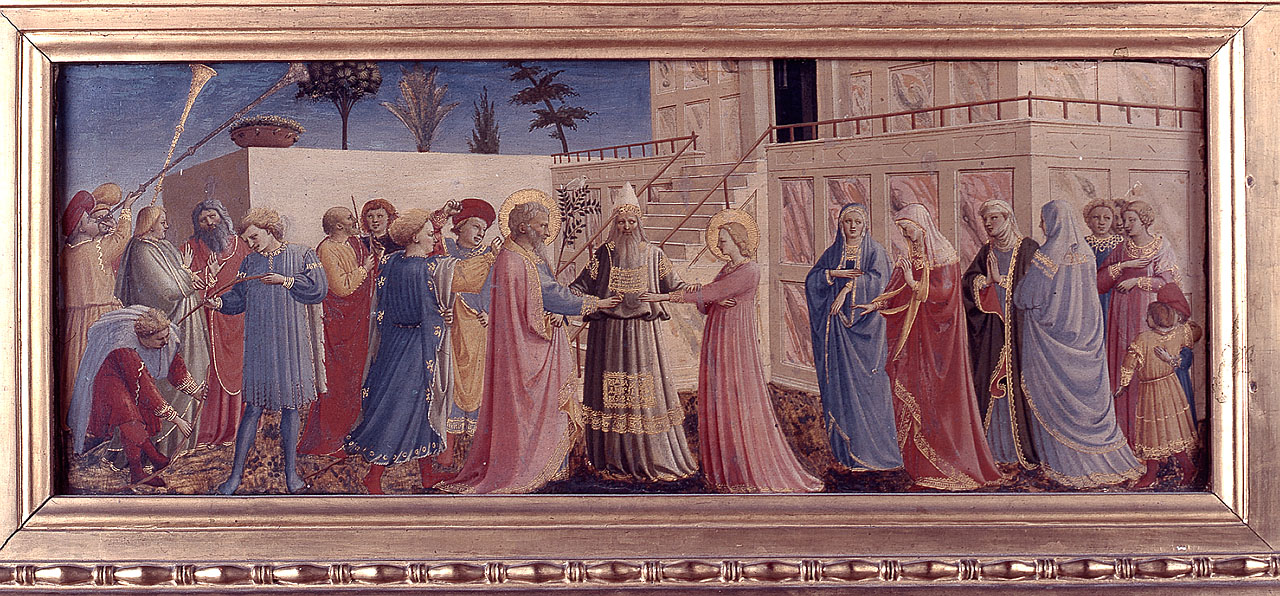 sposalizio di Maria Vergine (dipinto) di Giovanni da Fiesole detto Beato Angelico (sec. XV)