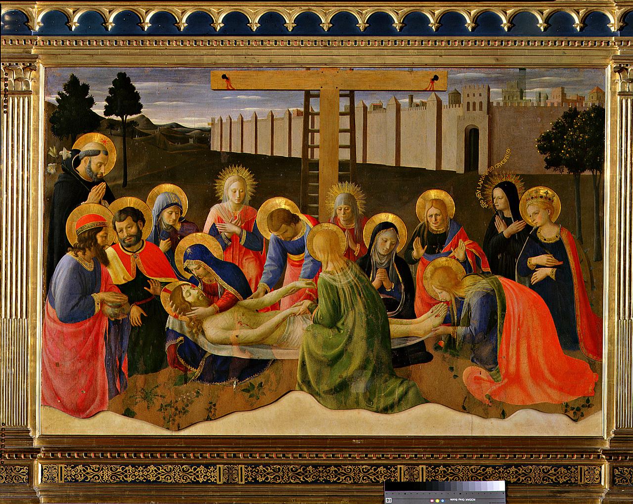 compianto sul Cristo morto (dipinto) di Giovanni da Fiesole detto Beato Angelico (sec. XV)