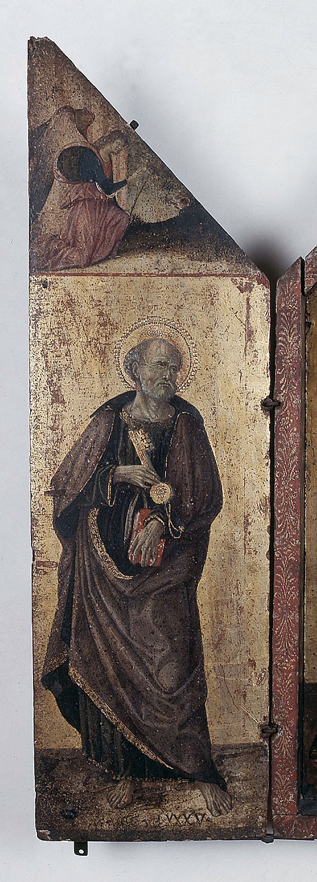 San Pietro, angelo annunciante (dipinto) di Aquili Antonio detto Antoniazzo Romano (?) (sec. XV)