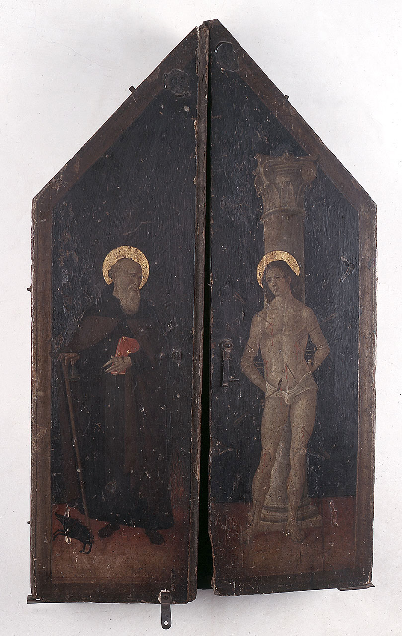 Sant'Antonio Abate (dipinto) di Aquili Antonio detto Antoniazzo Romano (?) (sec. XV)