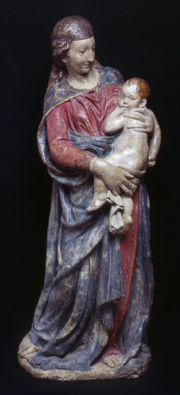 Madonna con Bambino (scultura) di Bardi Donato detto Donatello (cerchia) (prima metà sec. XV)