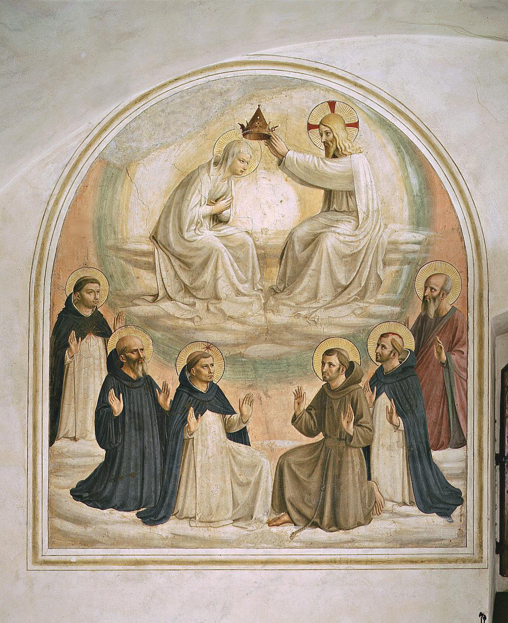 incoronazione di Maria Vergine e santi (dipinto) di Giovanni da Fiesole detto Beato Angelico (secondo quarto sec. XV)