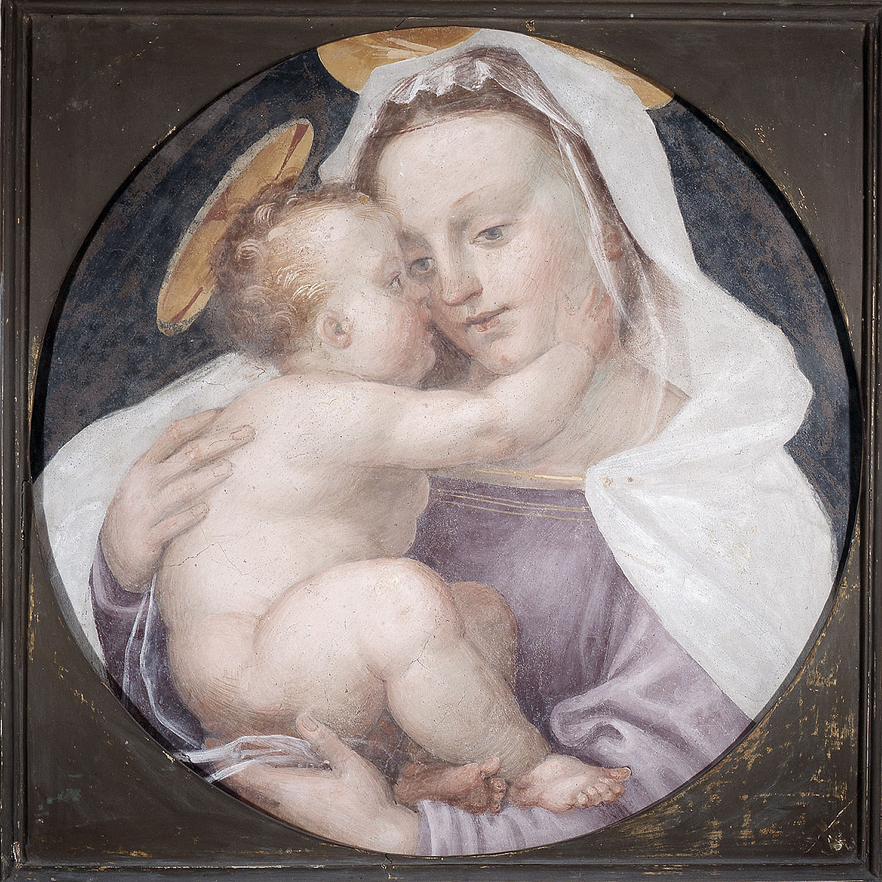 Madonna con Bambino (dipinto) di Della Porta Bartolomeo detto Fra Bartolomeo (sec. XVI)