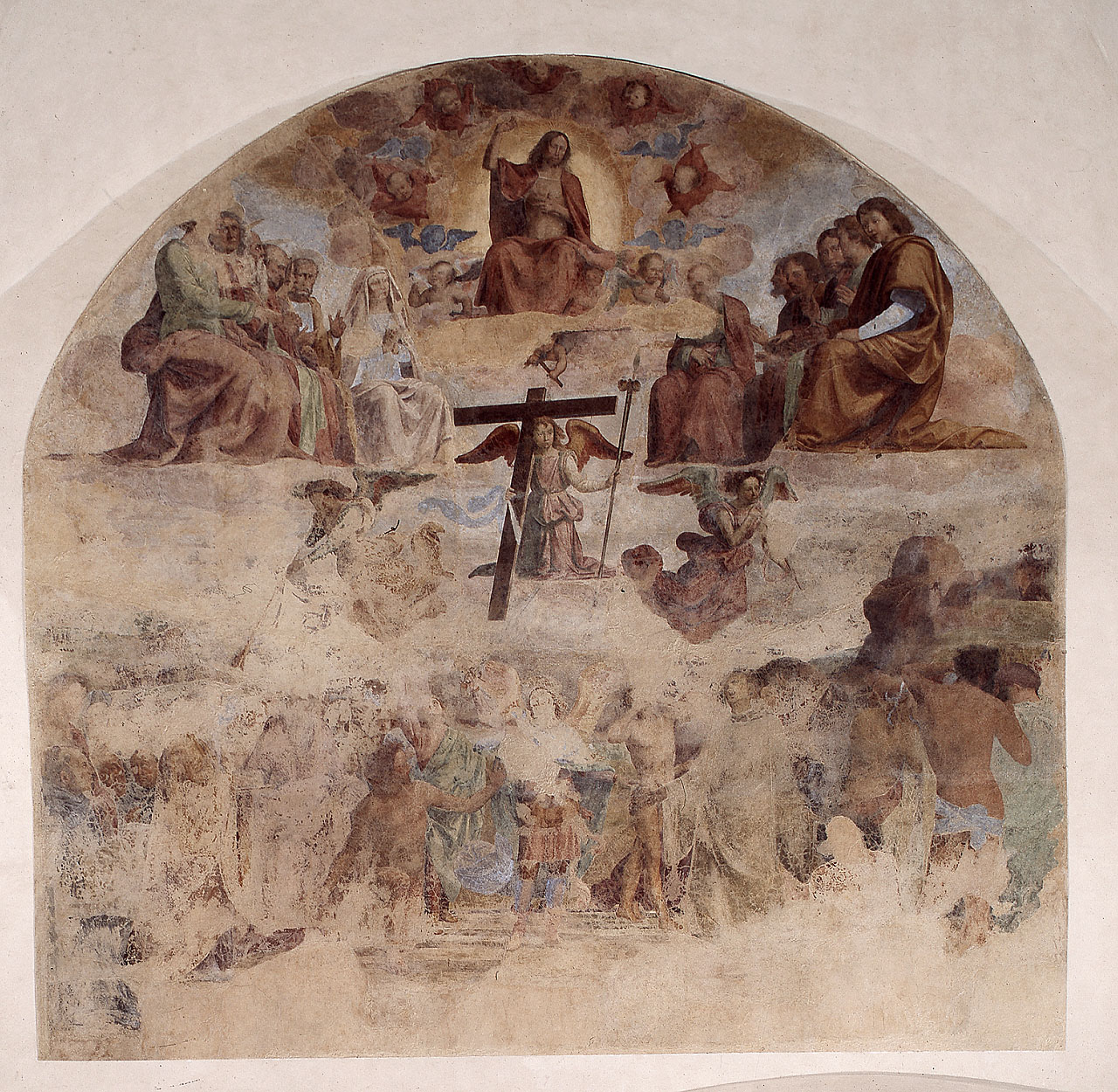 Giudizio Universale (dipinto) di Della Porta Bartolomeo detto Fra Bartolomeo, Albertinelli Mariotto (secc. XV/ XVI) 