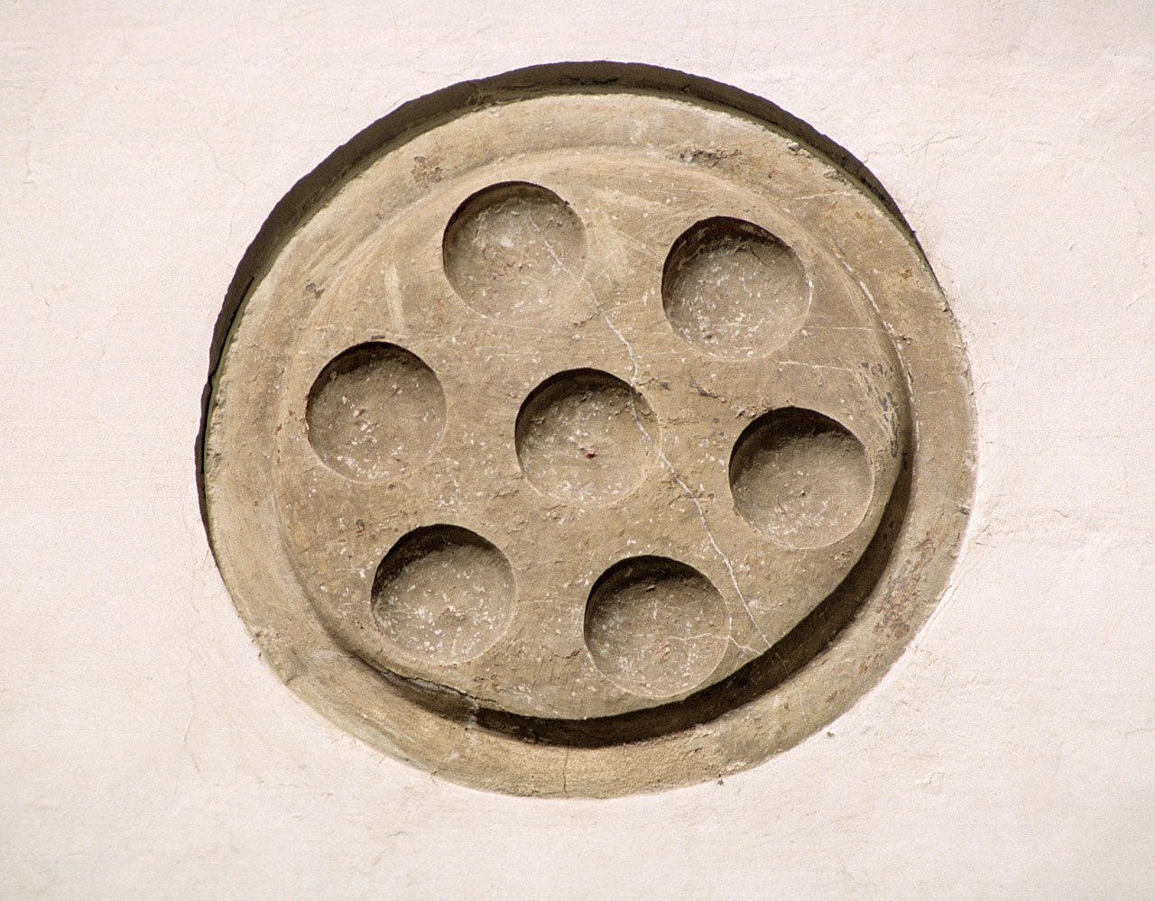 stemma gentilizio della famiglia Medici (chiave di volta) di Michelozzi Michelozzo (sec. XV)