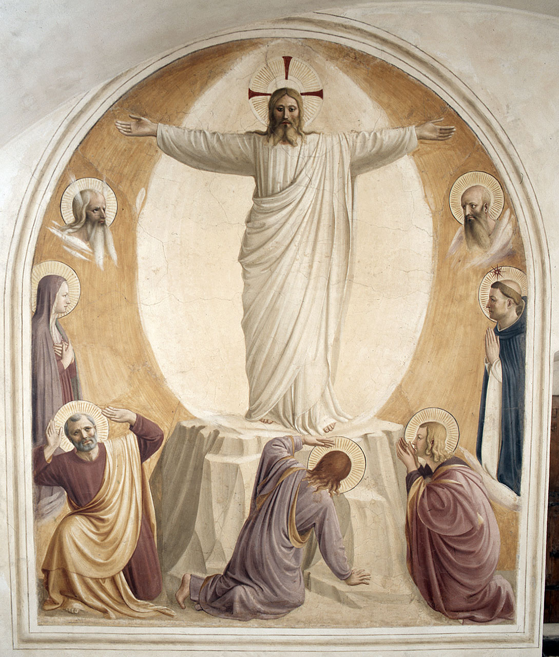 Trasfigurazione (dipinto) di Giovanni da Fiesole detto Beato Angelico (sec. XV)