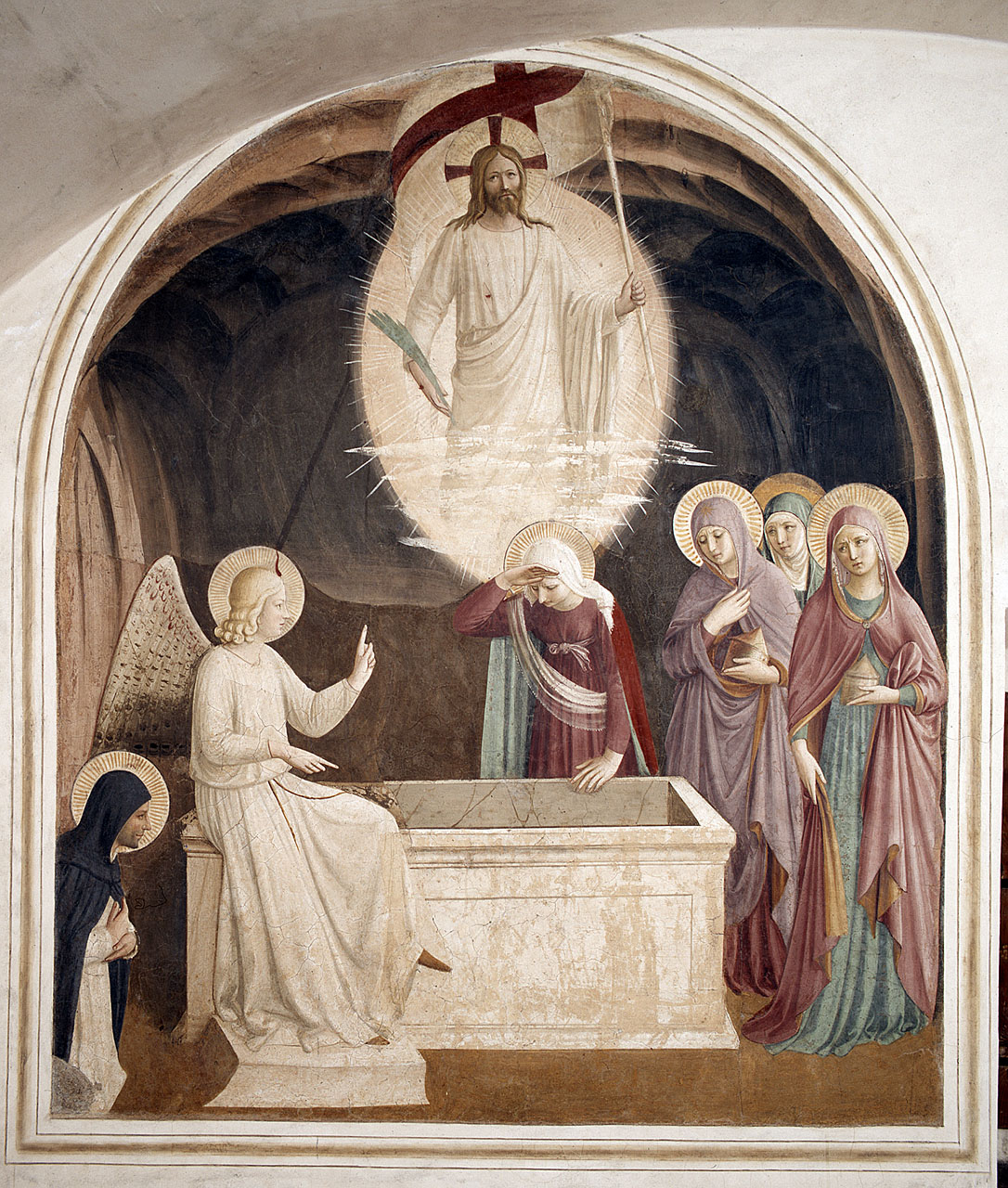 pie donne al sepolcro (dipinto) di Giovanni da Fiesole detto Beato Angelico (secondo quarto sec. XV)
