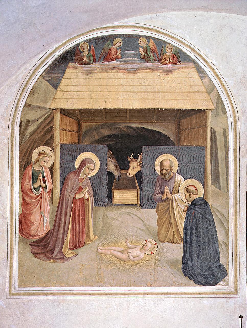 natività di Gesù (dipinto) di Giovanni da Fiesole detto Beato Angelico (e aiuti) (secondo quarto sec. XV)