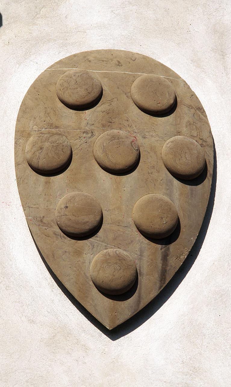 stemma gentilizio della famiglia Medici (rilievo) - bottega fiorentina (secondo quarto sec. XV)