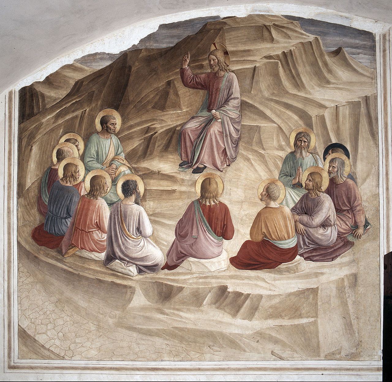 discorso della montagna (dipinto) di Giovanni da Fiesole detto Beato Angelico (e aiuti) (secondo quarto sec. XV)