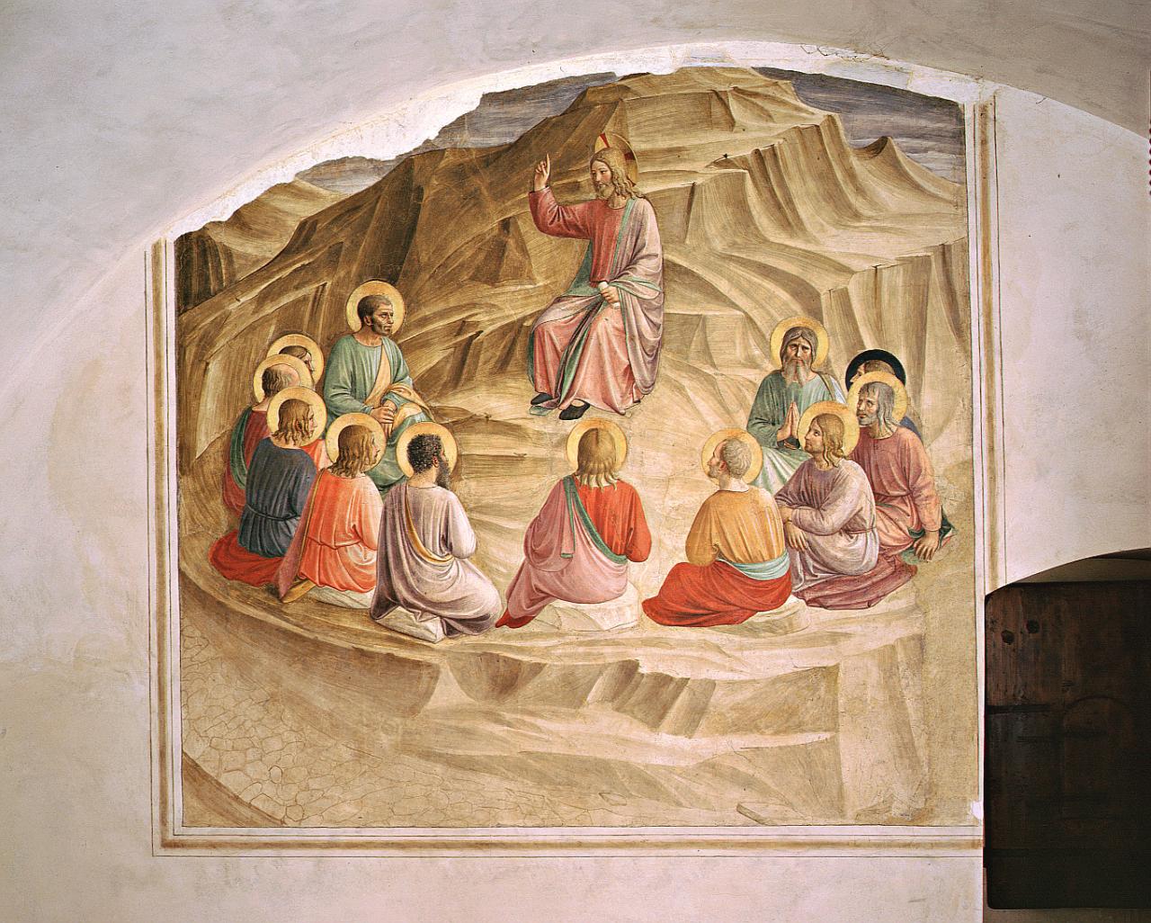 discorso della montagna (dipinto) di Giovanni da Fiesole detto Beato Angelico (e aiuti) (secondo quarto sec. XV)