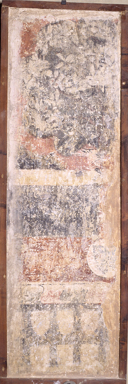 motivo decorativo (dipinto, frammento) - ambito fiorentino (seconda metà sec. XIV)