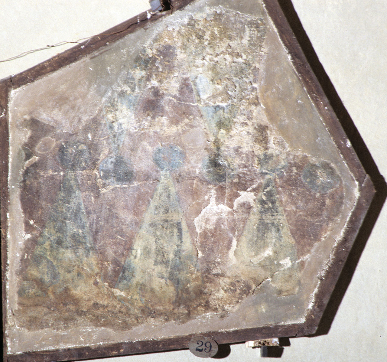 motivo decorativo (dipinto, frammento) - ambito fiorentino (inizio sec. XV)